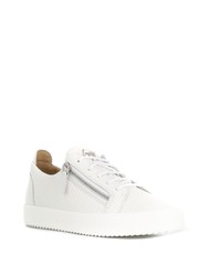 Baskets basses en cuir blanches Giuseppe Zanotti