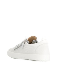 Baskets basses en cuir blanches Giuseppe Zanotti