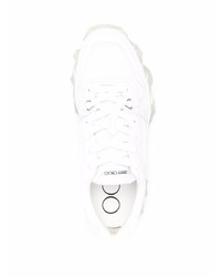 Baskets basses en cuir blanches Jimmy Choo