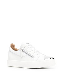 Baskets basses en cuir blanches Giuseppe Zanotti