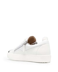 Baskets basses en cuir blanches Giuseppe Zanotti