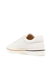 Baskets basses en cuir blanches Dunhill