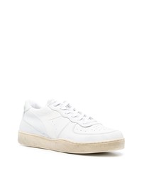 Baskets basses en cuir blanches Diadora