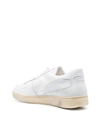 Baskets basses en cuir blanches Diadora