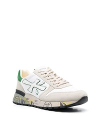 Baskets basses en cuir blanches Premiata