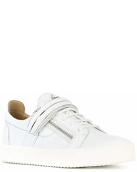 Baskets basses en cuir blanches Giuseppe Zanotti Design