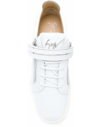 Baskets basses en cuir blanches Giuseppe Zanotti Design