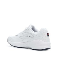 Baskets basses en cuir blanches Fila