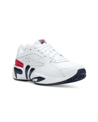 Baskets basses en cuir blanches Fila