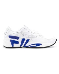 Baskets basses en cuir blanches Fila