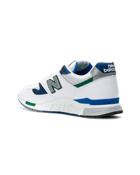 Baskets basses en cuir blanches New Balance