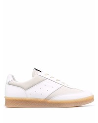 Baskets basses en cuir blanches MM6 MAISON MARGIELA