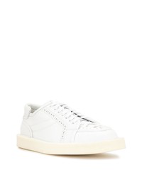 Baskets basses en cuir blanches Dolce & Gabbana