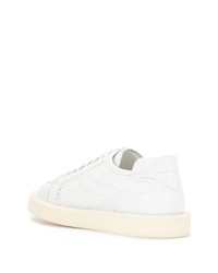 Baskets basses en cuir blanches Dolce & Gabbana