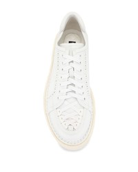 Baskets basses en cuir blanches Dolce & Gabbana