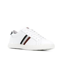 Baskets basses en cuir blanches Moncler