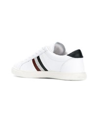 Baskets basses en cuir blanches Moncler