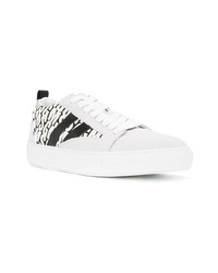 Baskets basses en cuir blanches MSGM