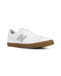 Baskets basses en cuir blanches New Balance