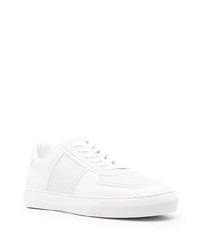 Baskets basses en cuir blanches Moncler