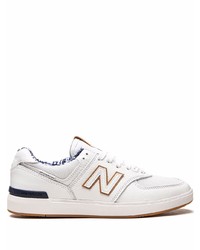 Baskets basses en cuir blanches New Balance