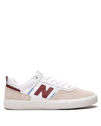 Baskets basses en cuir blanches New Balance