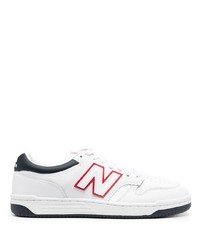 Baskets basses en cuir blanches New Balance