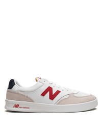 Baskets basses en cuir blanches New Balance