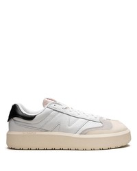 Baskets basses en cuir blanches New Balance