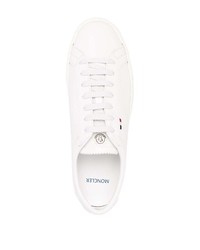 Baskets basses en cuir blanches Moncler