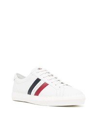 Baskets basses en cuir blanches Moncler