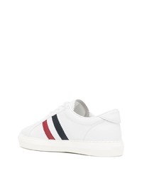 Baskets basses en cuir blanches Moncler