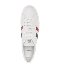 Baskets basses en cuir blanches Moncler