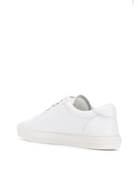 Baskets basses en cuir blanches Moncler