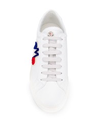 Baskets basses en cuir blanches Moncler