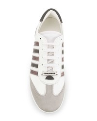 Baskets basses en cuir blanches DSQUARED2