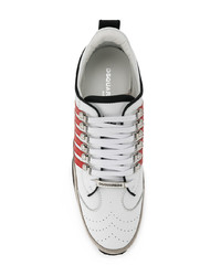 Baskets basses en cuir blanches DSQUARED2