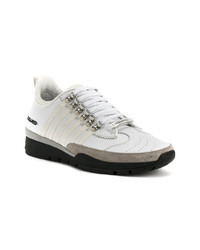 Baskets basses en cuir blanches DSQUARED2