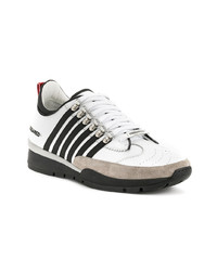 Baskets basses en cuir blanches DSQUARED2