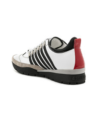 Baskets basses en cuir blanches DSQUARED2