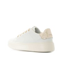 Baskets basses en cuir blanches Geox