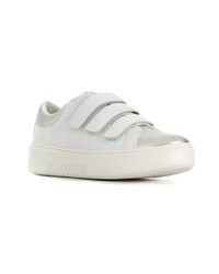 Baskets basses en cuir blanches Geox