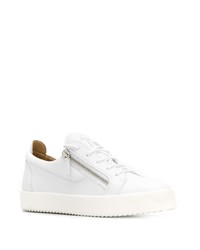 Baskets basses en cuir blanches Giuseppe Zanotti