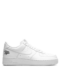 Baskets basses en cuir blanches Nike