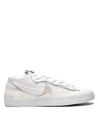 Baskets basses en cuir blanches Nike