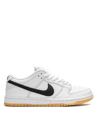 Baskets basses en cuir blanches Nike