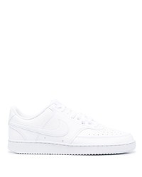 Baskets basses en cuir blanches Nike