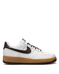 Baskets basses en cuir blanches Nike