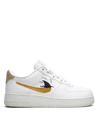 Baskets basses en cuir blanches Nike