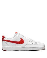 Baskets basses en cuir blanches Nike